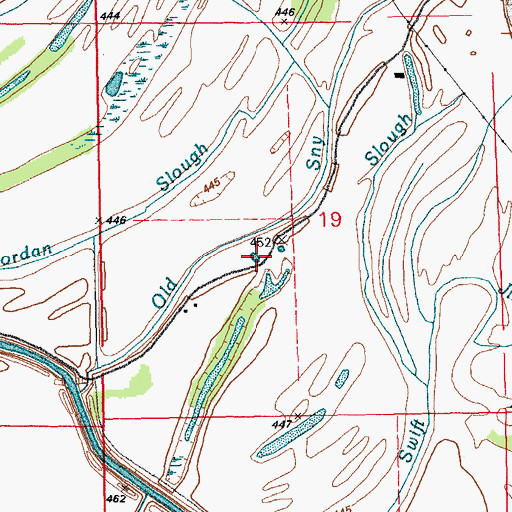 Topographic Map of Old Sny, IL