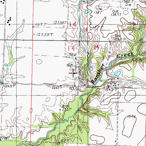 Topographic Map of Old Union Church, IL