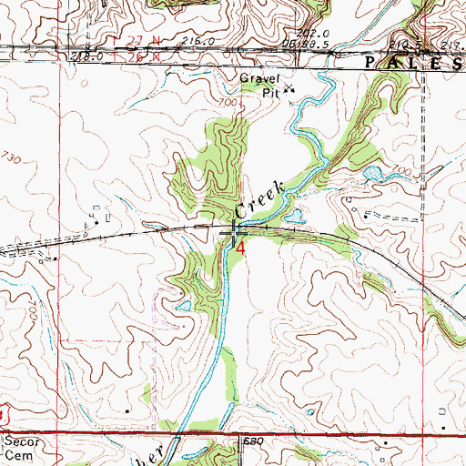 Topographic Map of Olive Branch, IL