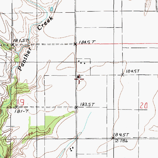 Topographic Map of Olive Church, IL