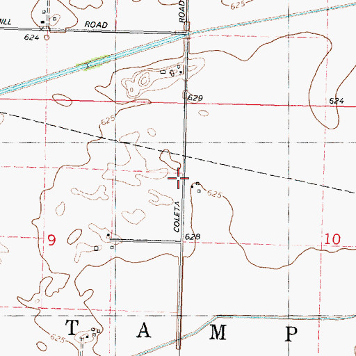 Topographic Map of Olson School (historical), IL