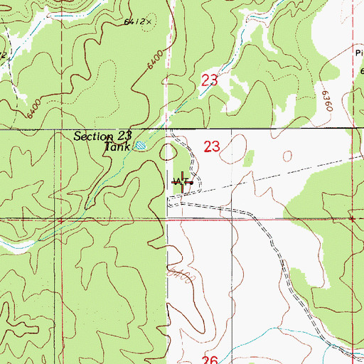Topographic Map of South Trick Tank, AZ
