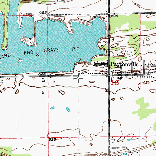 Topographic Map of Opdyke School, IL