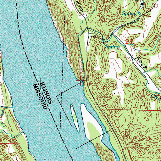 Topographic Map of Orchard Creek, IL
