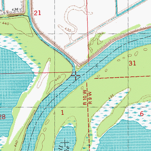 Topographic Map of Otter Creek, IL