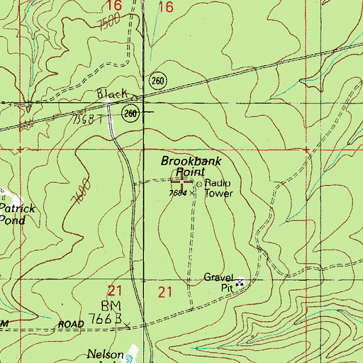 Topographic Map of Brookbank Electronic Site, AZ
