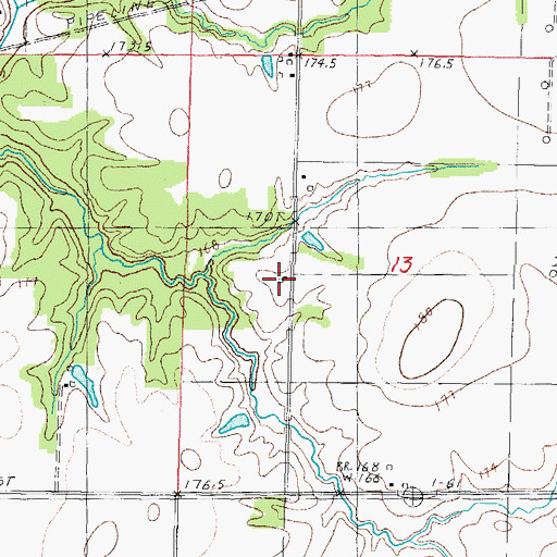 Topographic Map of Owens School (historical), IL