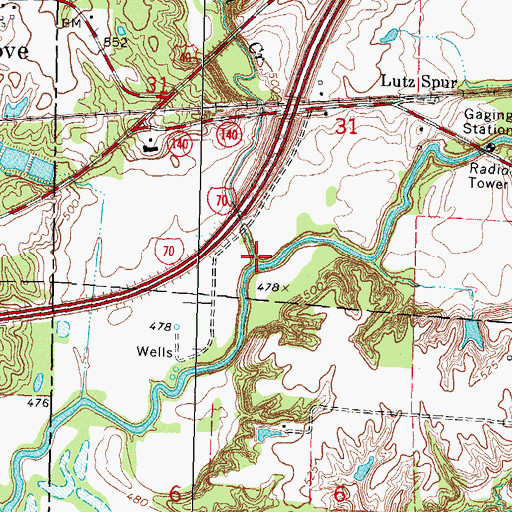 Topographic Map of Owl Creek, IL