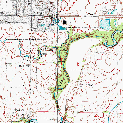 Topographic Map of Owl Creek, IL