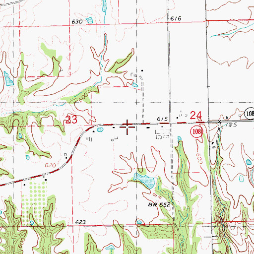 Topographic Map of Pacific Union School (historical), IL