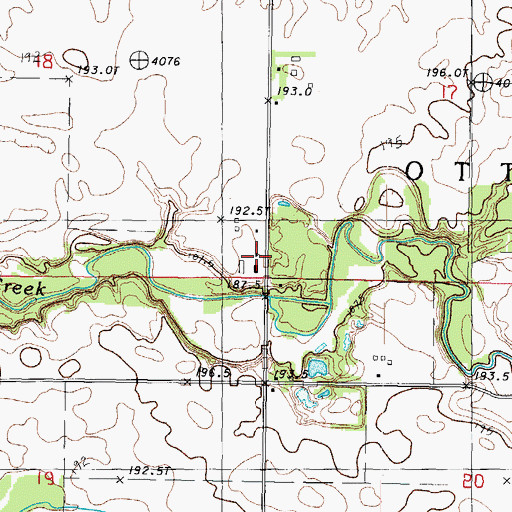 Topographic Map of Palestine School (historical), IL