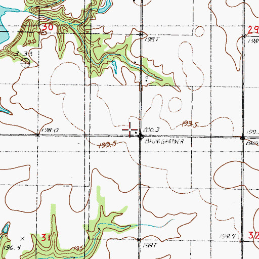 Topographic Map of Palmyra School (historical), IL