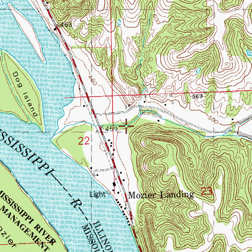 Topographic Map of Pancake Hollow, IL
