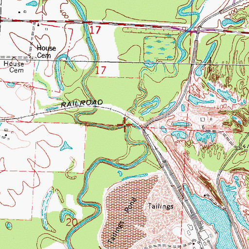 Topographic Map of Panther Creek, IL