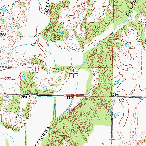Topographic Map of Panther Creek, IL