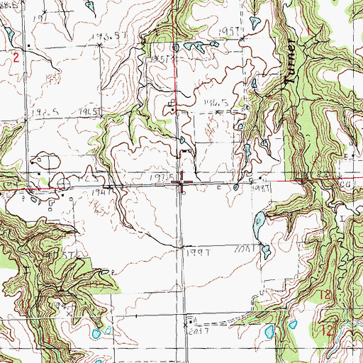Topographic Map of Panther Creek Church, IL