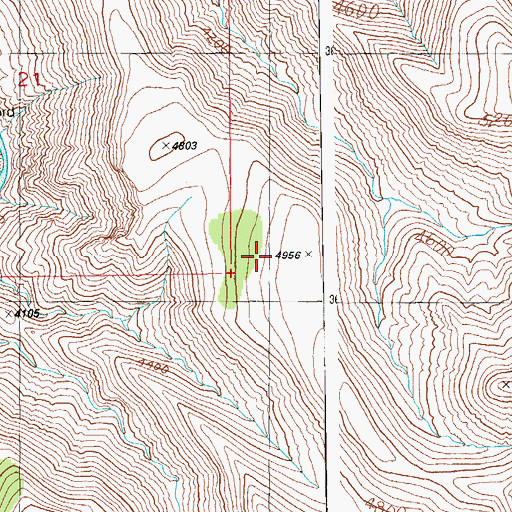 Topographic Map of Layout Mesa, AZ