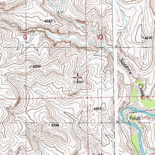 Topographic Map of Rincon Canyon, AZ