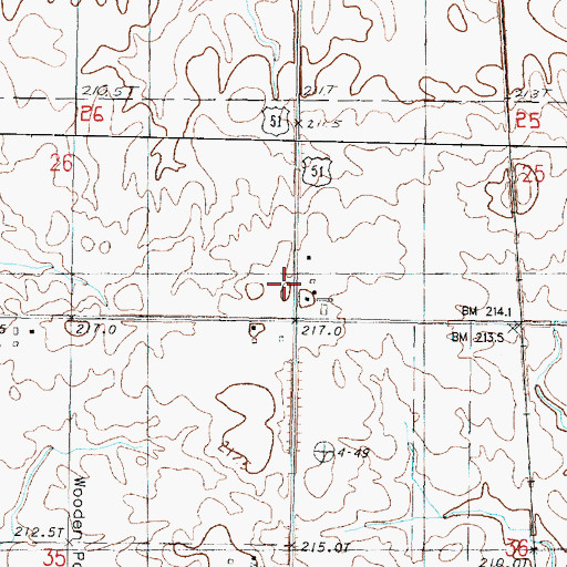 Topographic Map of Park College School (historical), IL