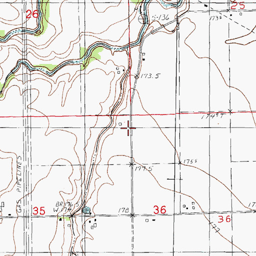 Topographic Map of Parker School, IL