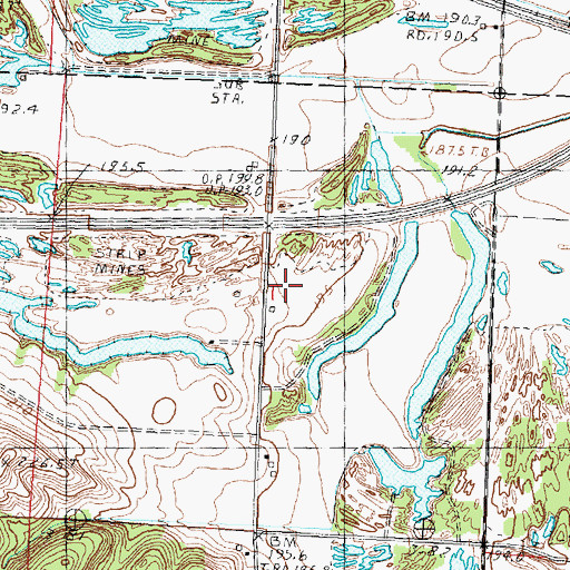 Topographic Map of Parker School (historical), IL