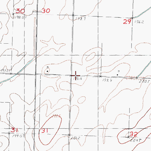 Topographic Map of Parkinson School (historical), IL