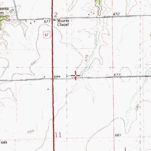 Topographic Map of Parrott School (historical), IL