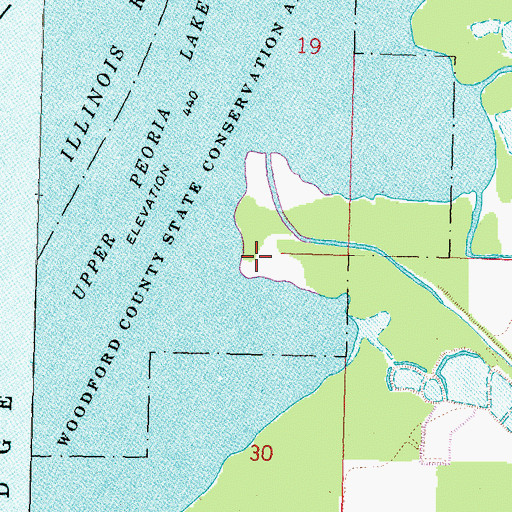 Topographic Map of Partridge Creek, IL