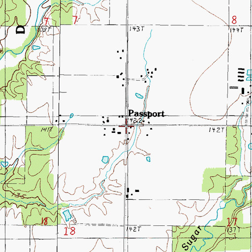 Topographic Map of Passport, IL