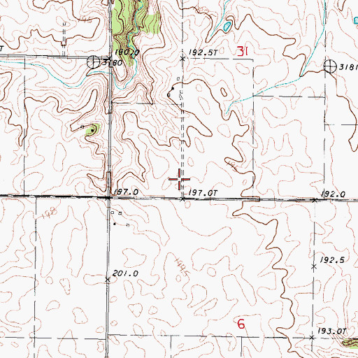 Topographic Map of Patterson School (historical), IL