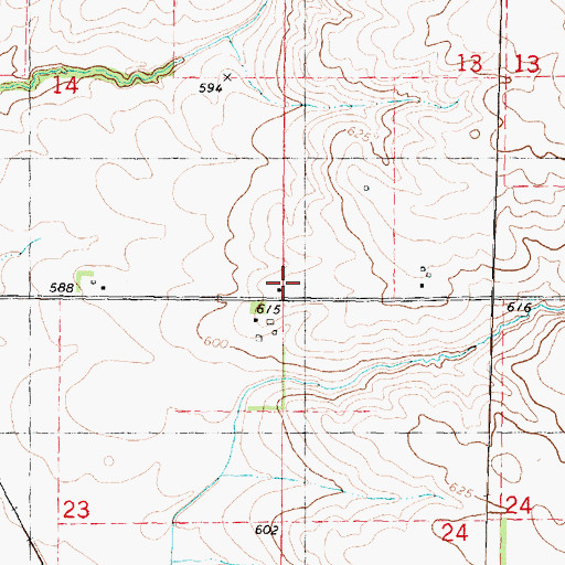 Topographic Map of Pawson School (historical), IL