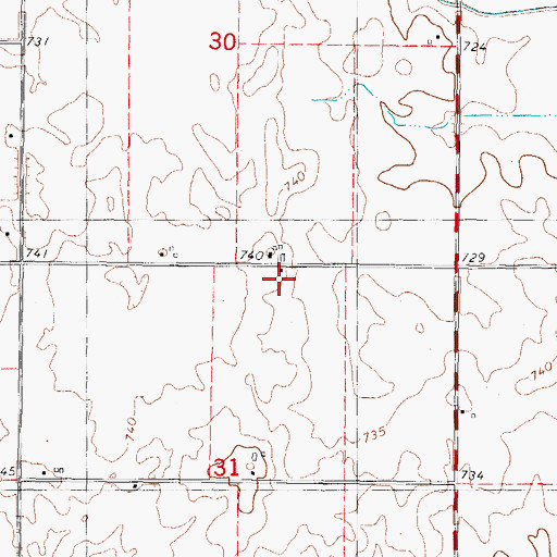 Topographic Map of Payne School (historical), IL
