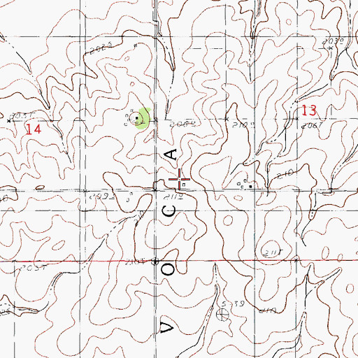Topographic Map of Pearson School (historical), IL