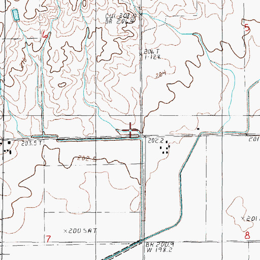 Topographic Map of Pearson School (historical), IL