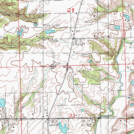 Topographic Map of Pembroke School (historical), IL