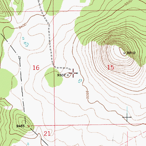 Topographic Map of Seep Tank, AZ
