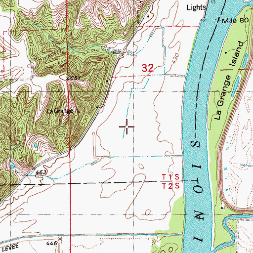 Topographic Map of Perkins Lake (historical), IL