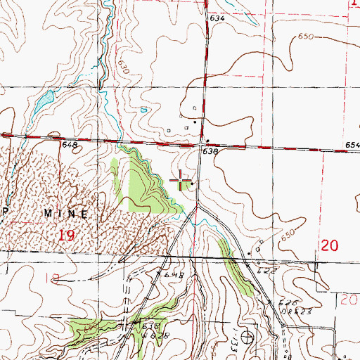 Topographic Map of Phelps School (historical), IL