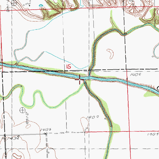 Topographic Map of Phils Creek, IL