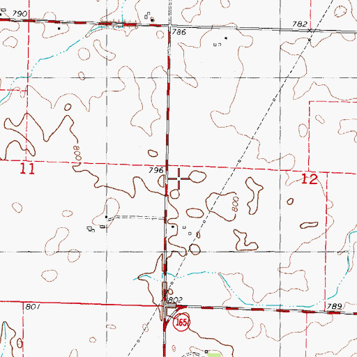 Topographic Map of Phoenix School (historical), IL