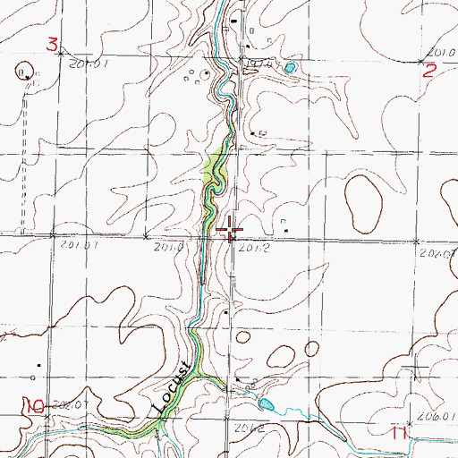 Topographic Map of Pike School (historical), IL