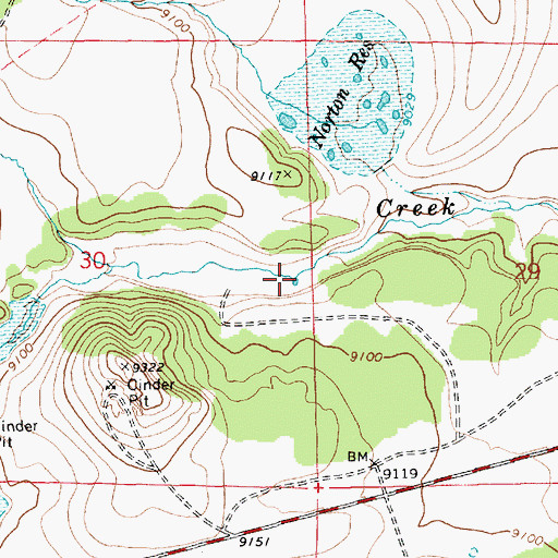 Topographic Map of Fish Tank, AZ