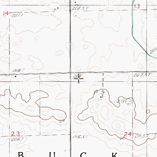 Topographic Map of Pilot Grove School (historical), IL