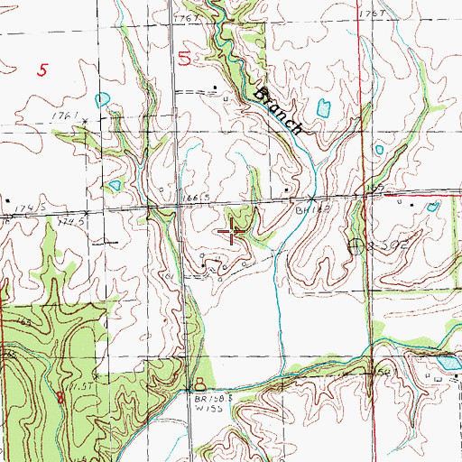 Topographic Map of Piney School (historical), IL