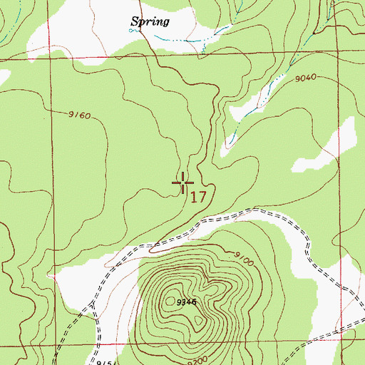 Topographic Map of Mac Spring, AZ