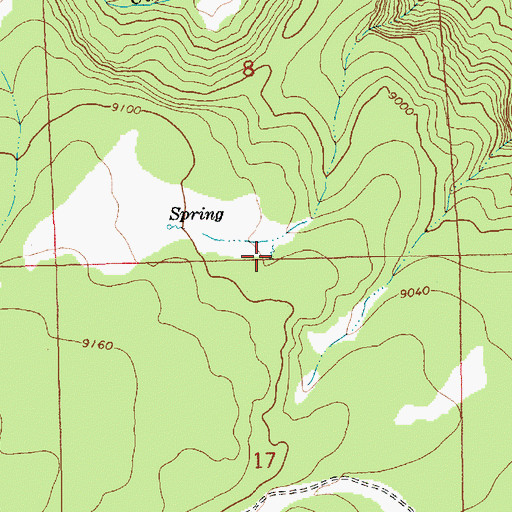 Topographic Map of Beehive Spring Number Two, AZ