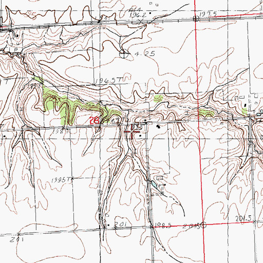 Topographic Map of Pisgah Church (historical), IL
