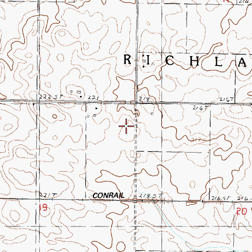 Topographic Map of Pitts School (historical), IL