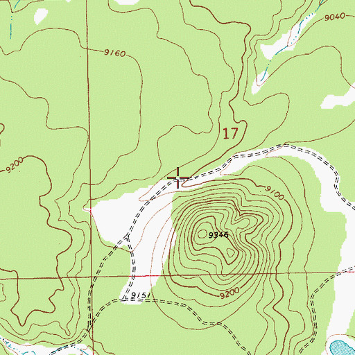 Topographic Map of 117 C Spring, AZ