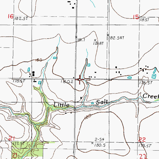 Topographic Map of Plain Tree School (historical), IL